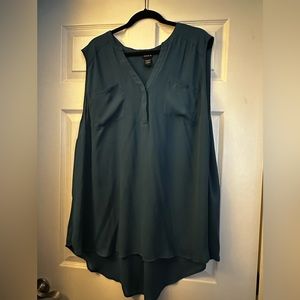 Torrid Teal Sleeveless Blouse